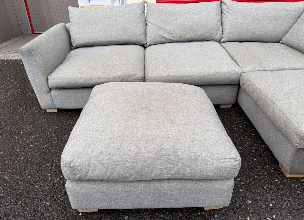 Grey Sofa Workshop Corner Sofa & Foot Stool