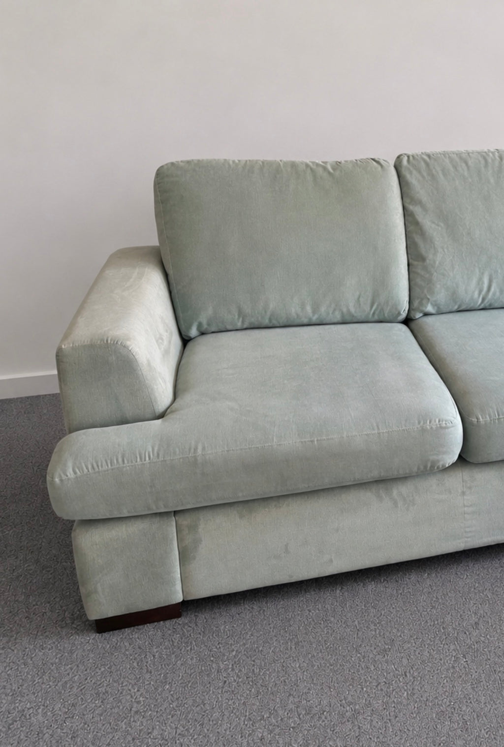 DFS Freya Light Blue L Shape Sofa