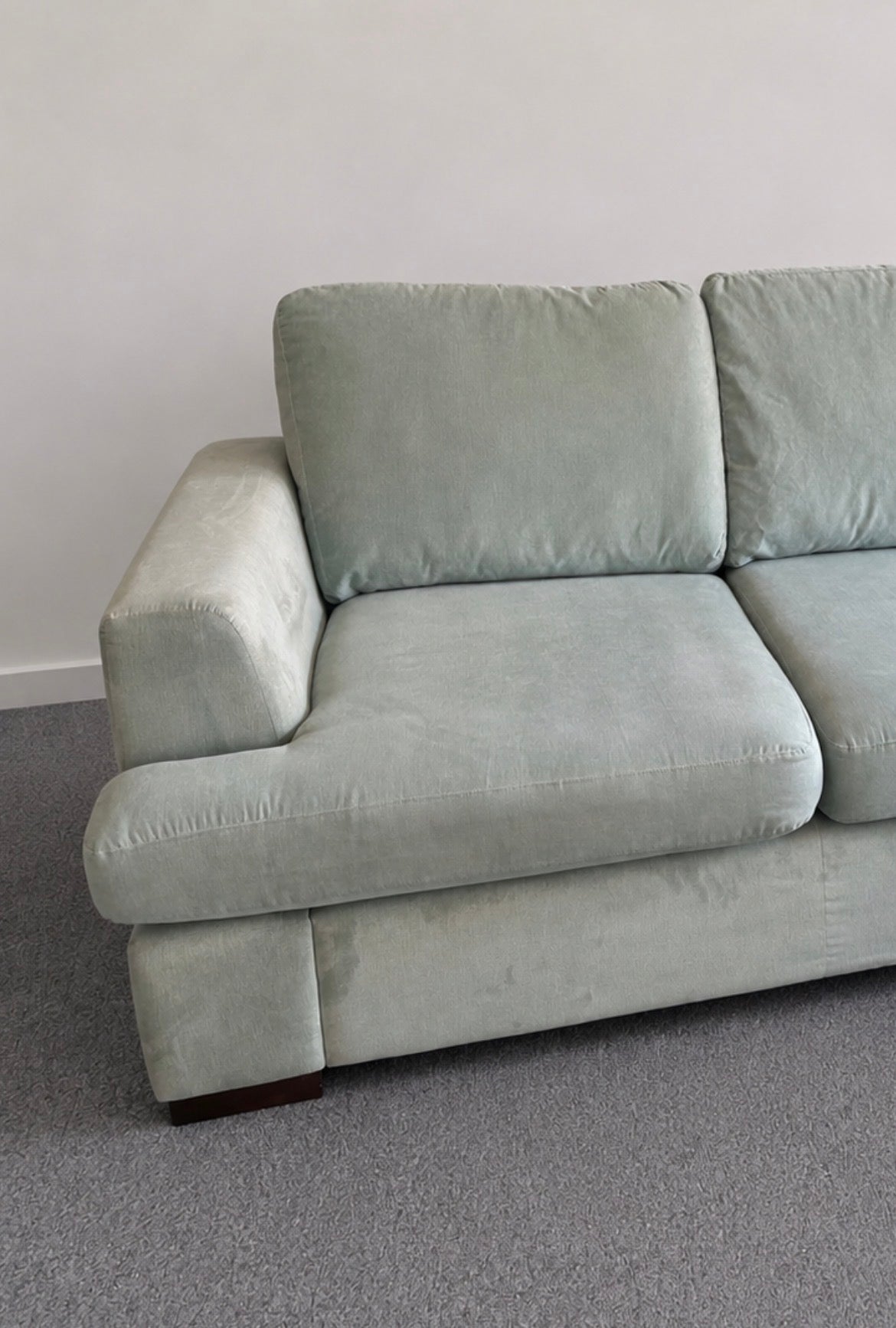 DFS Freya Light Blue L Shape Sofa
