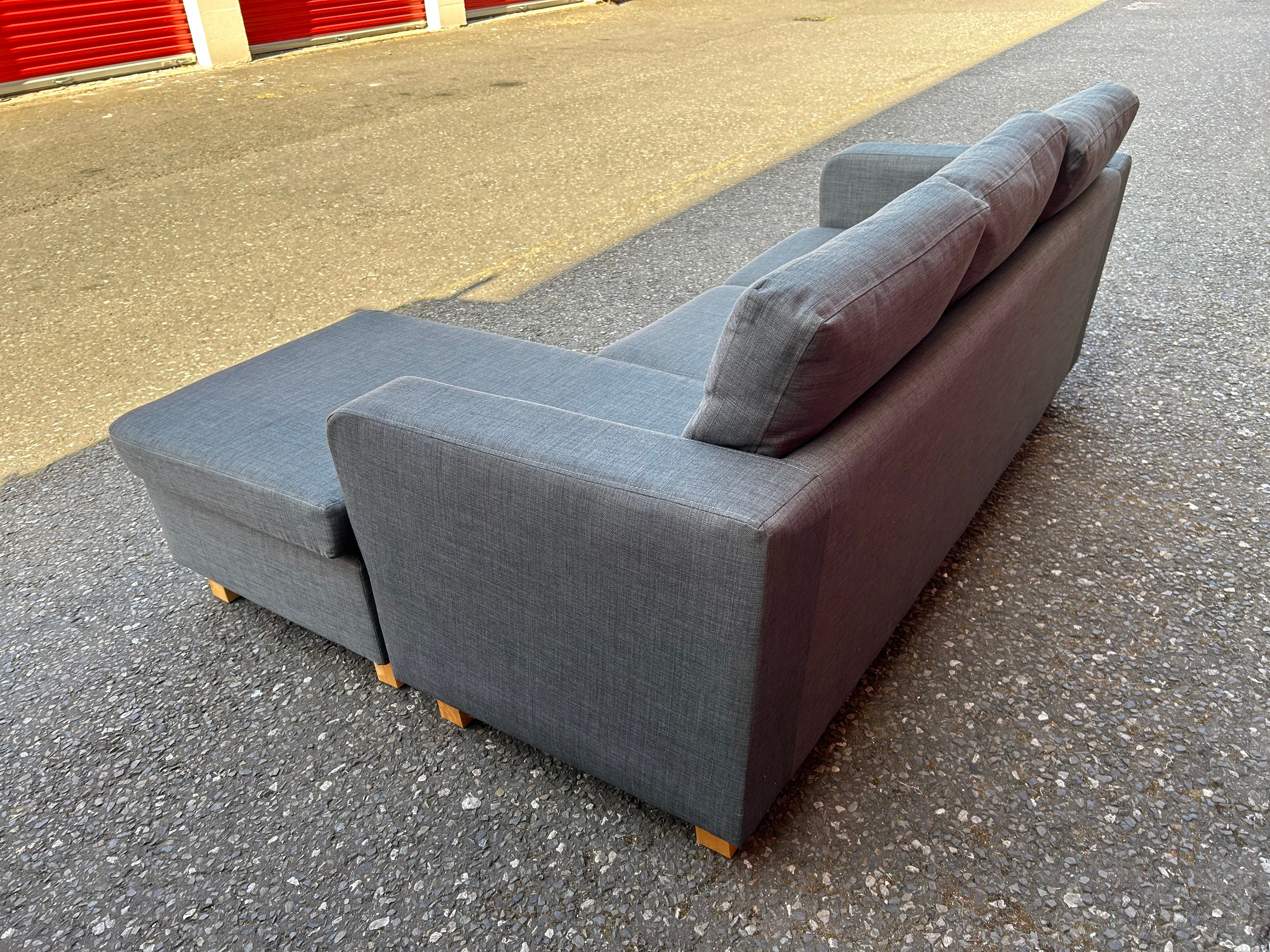 Grey L Shape Sofa