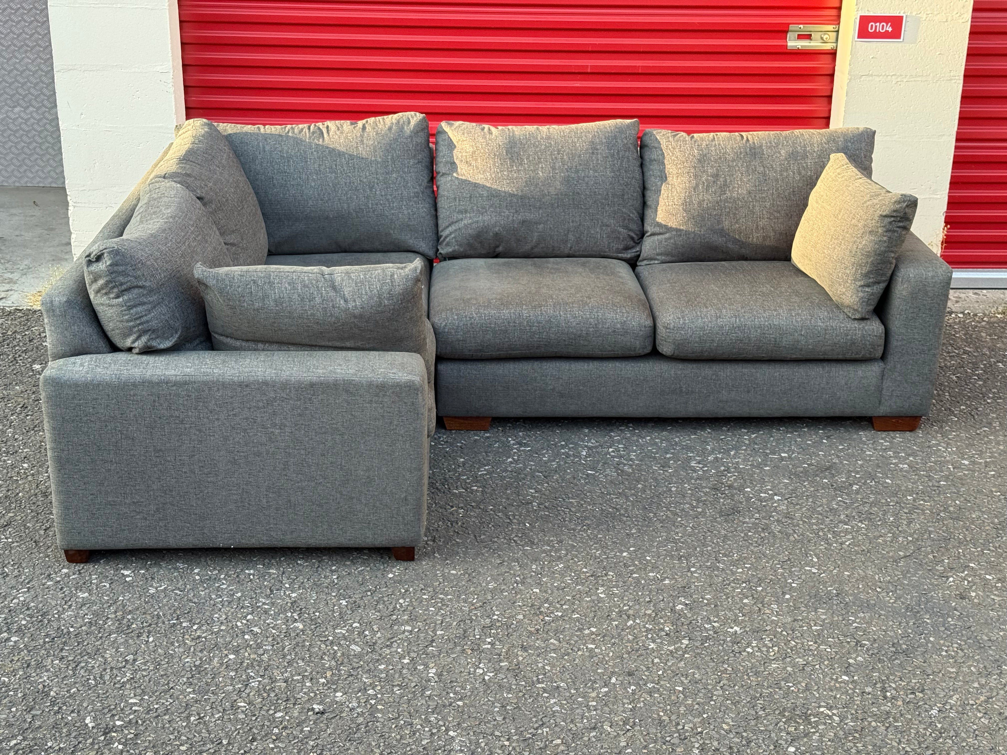 Grey M&S Miles Corner Sofa