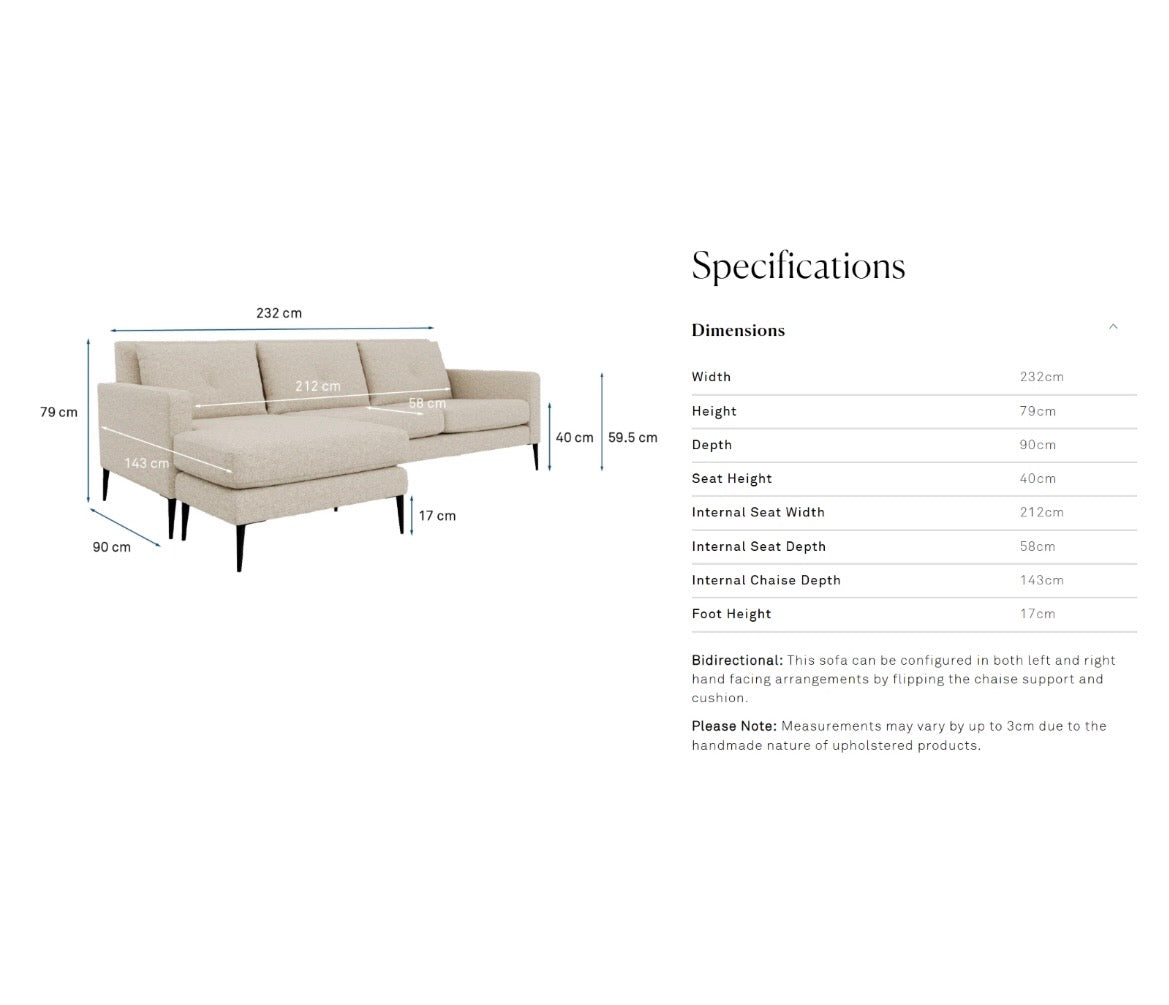 Heal’s Dark Grey L Shape Sofa