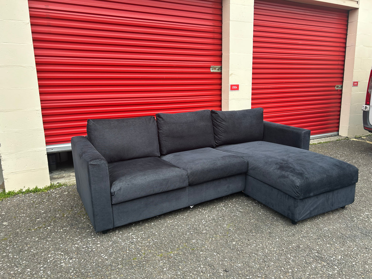 Dark Blue IKEA Vimle Corner Sofa