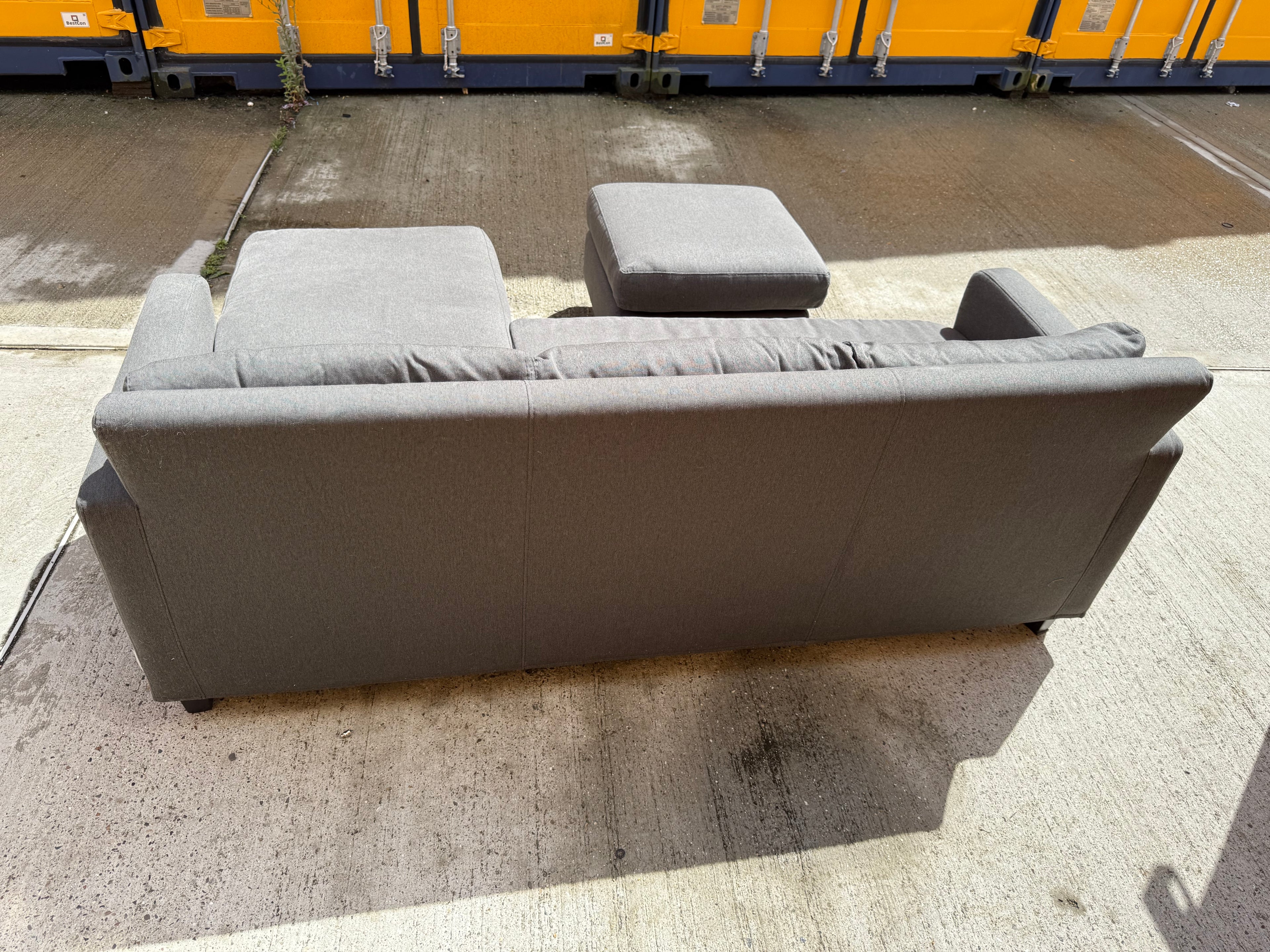 Grey Habitat Reversible Corner Sofa
