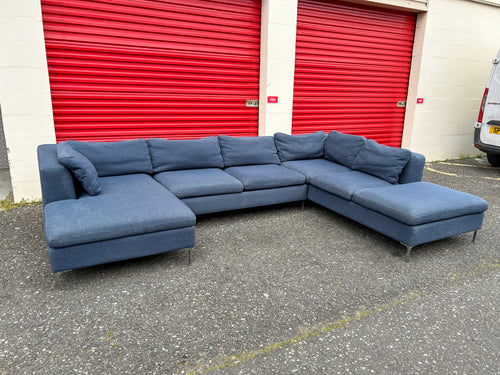 Blue MADE U-Shape Sofa