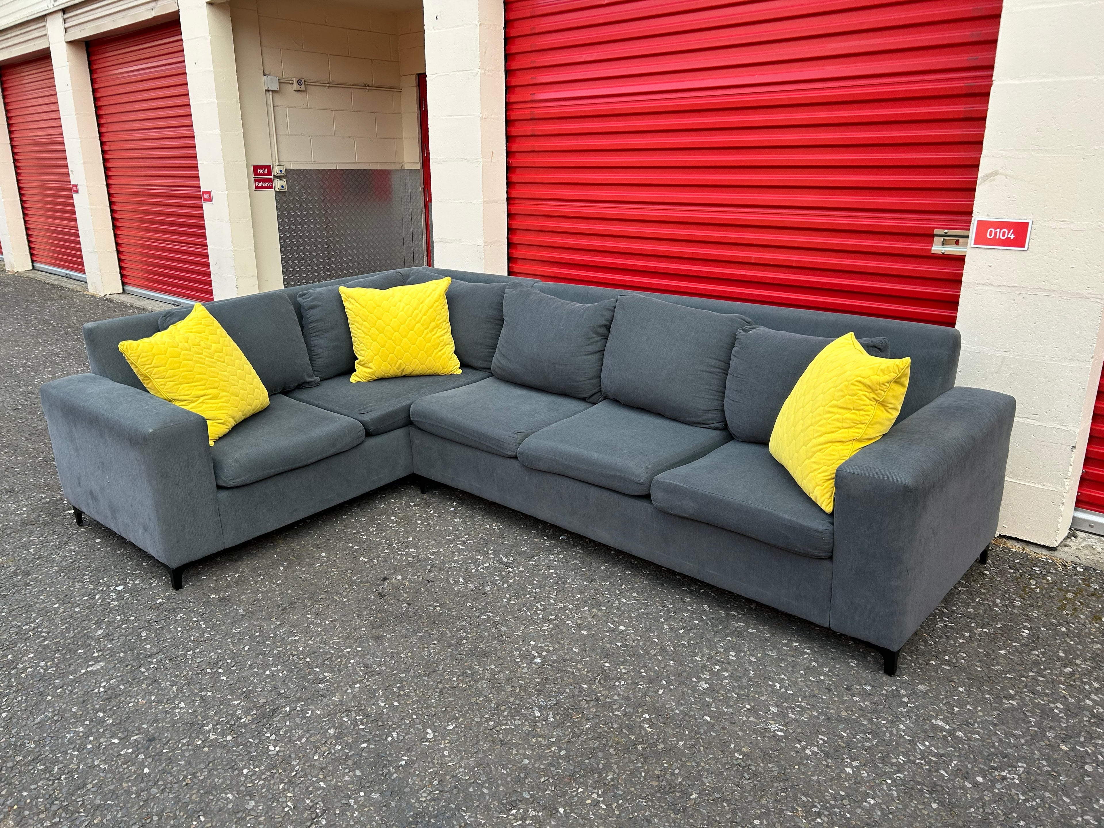 Large Grey Corner Sofa