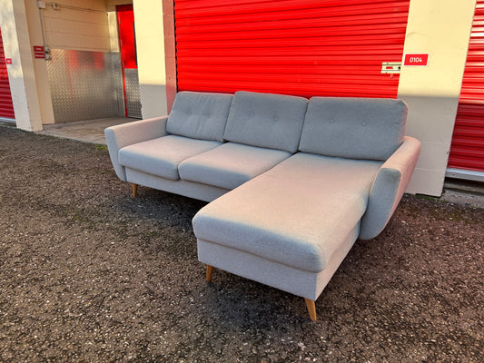 Light Blue L Shape Sofa