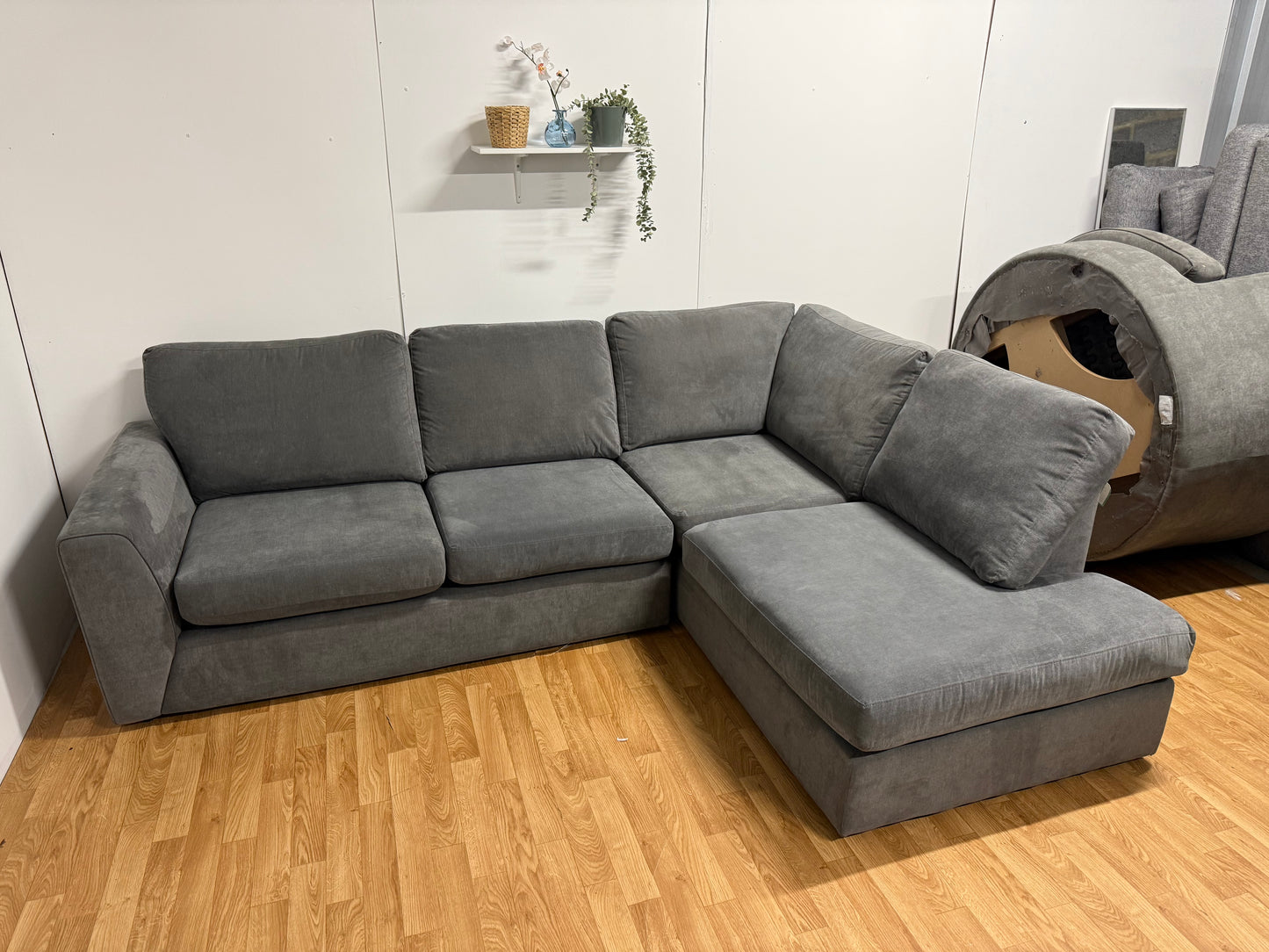 DFS Orka Grey Corner Sofa