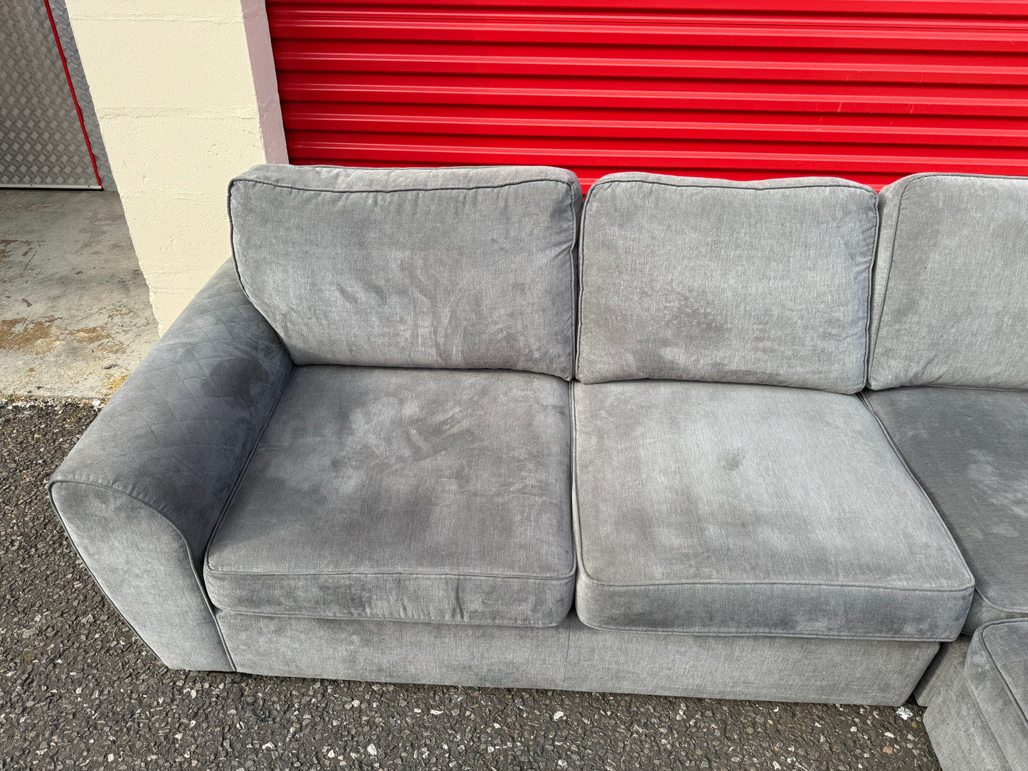 DFS Orka Grey Corner Sofa