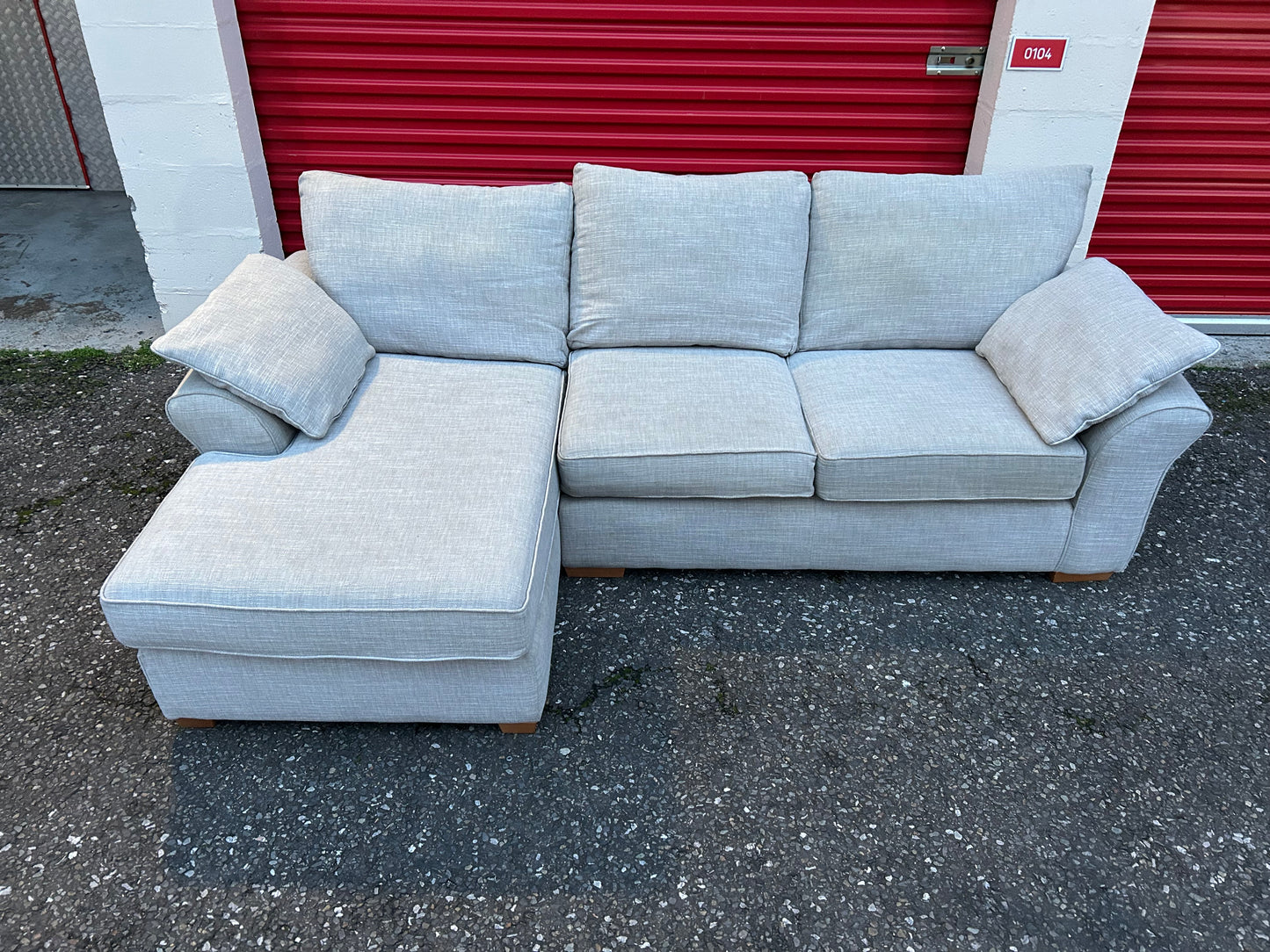 Next Stamford Light Grey Corner Sofa