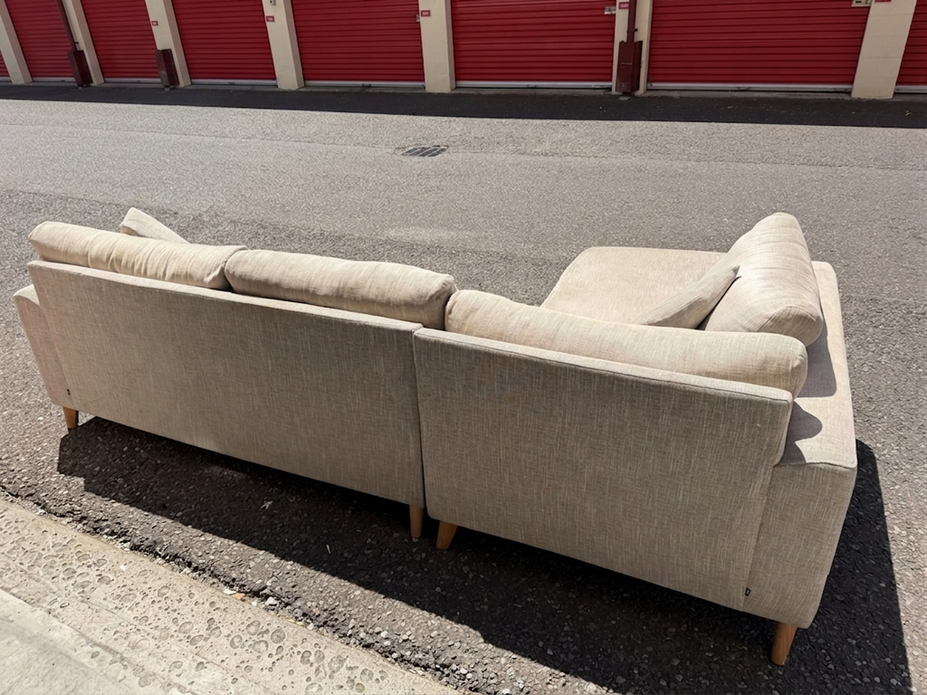 Large Beige DFS Corner Sofa
