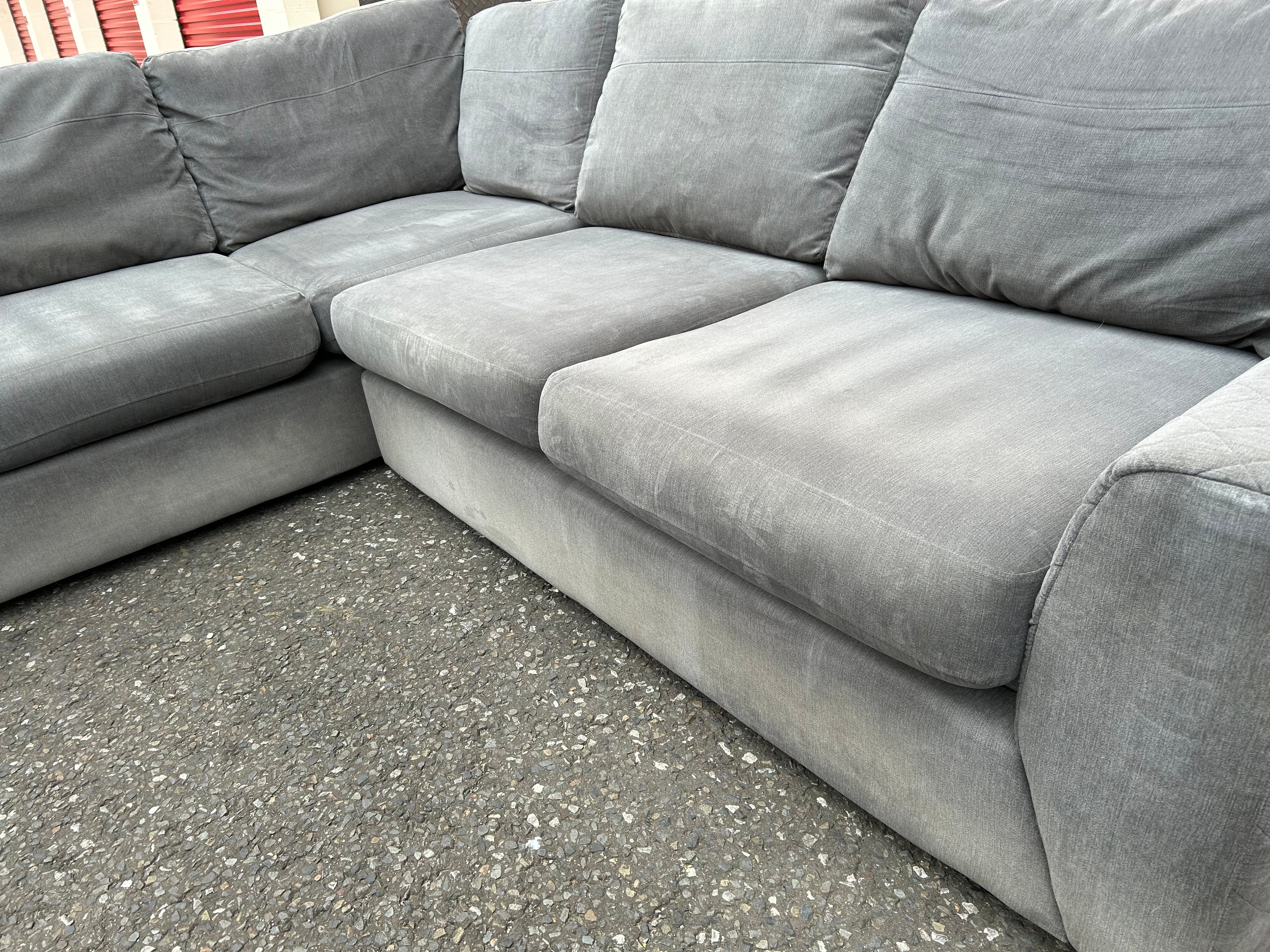 Grey DFS Orka Corner Sofa Bed