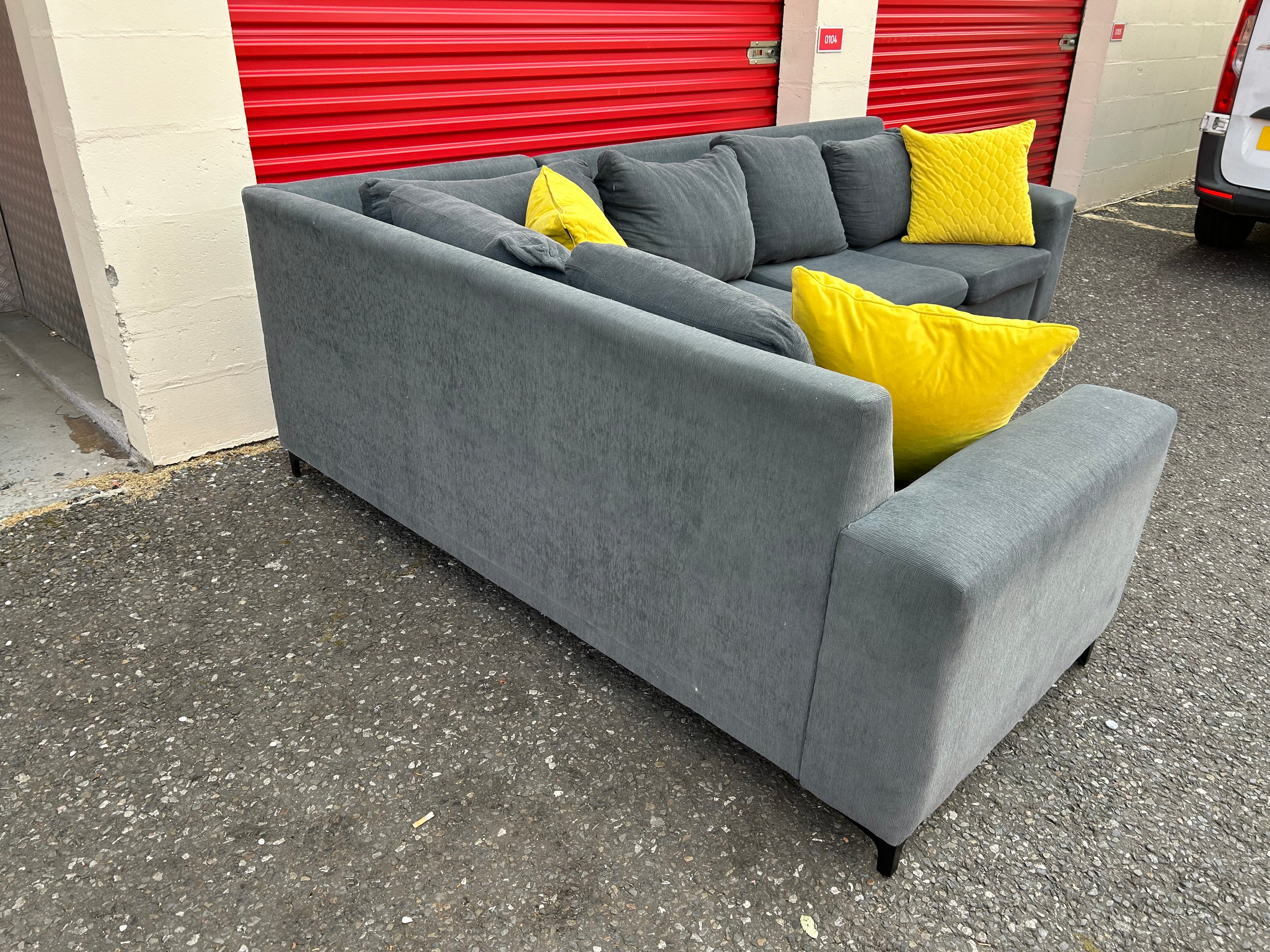 Large Grey Corner Sofa