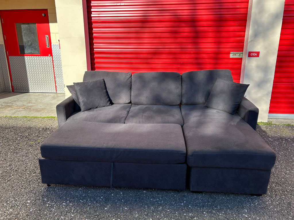 Dark Grey Habitat Corner Sofa Bed