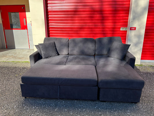 Dark Grey Habitat Corner Sofa Bed