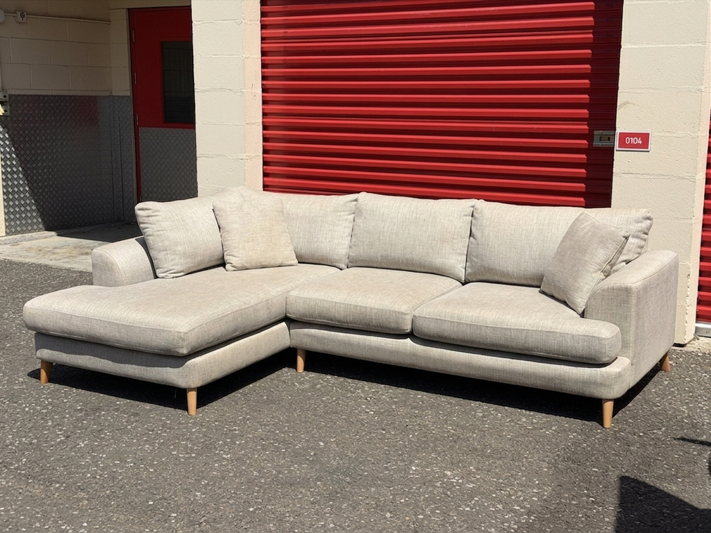 Large Beige DFS Corner Sofa