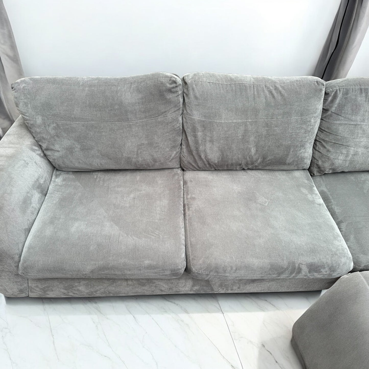 Grey DFS Orka Corner Sofa