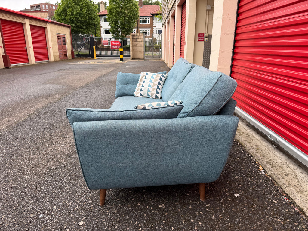 Blue French Connection 2 Seater Sofa