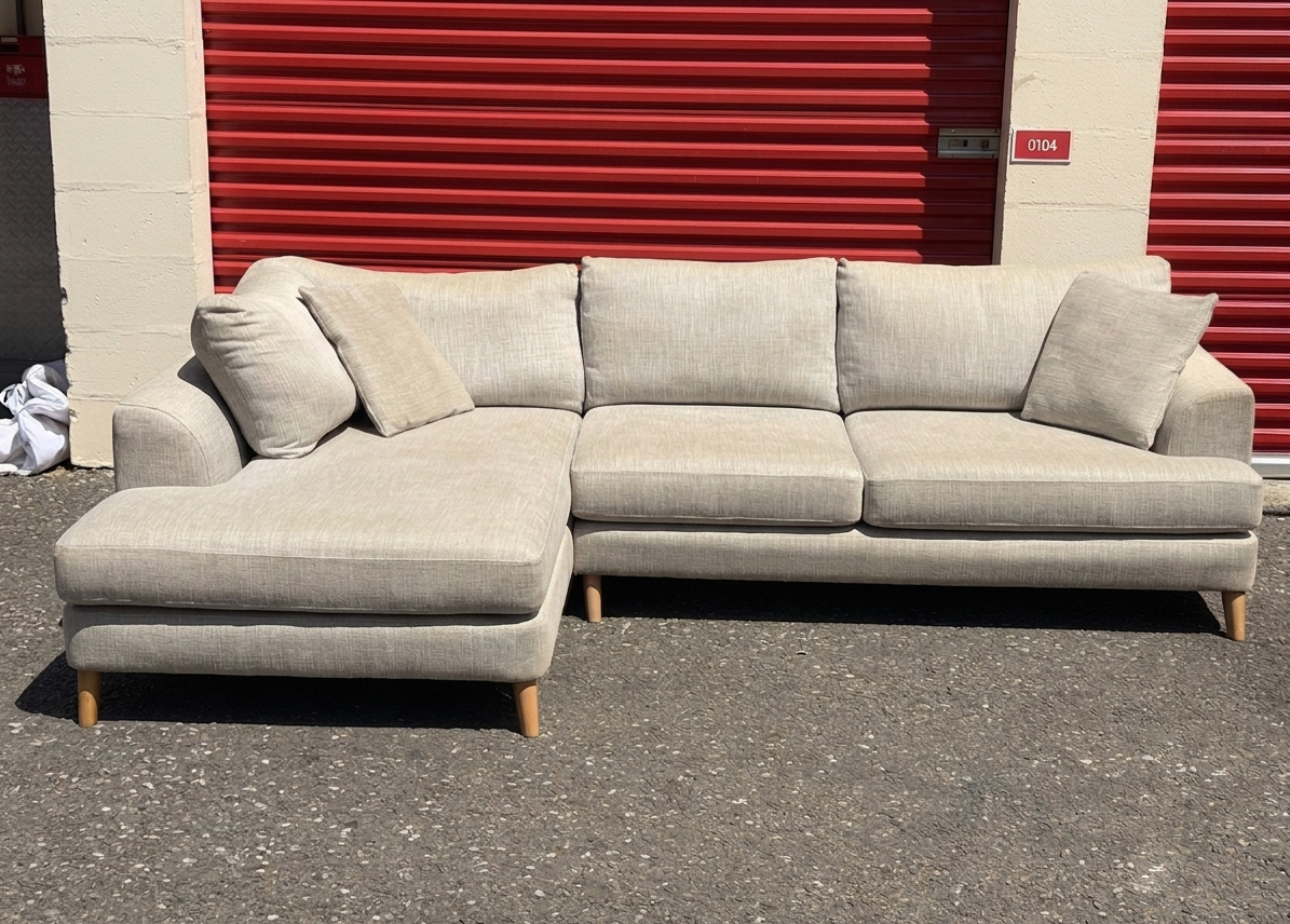 Large Beige DFS Corner Sofa