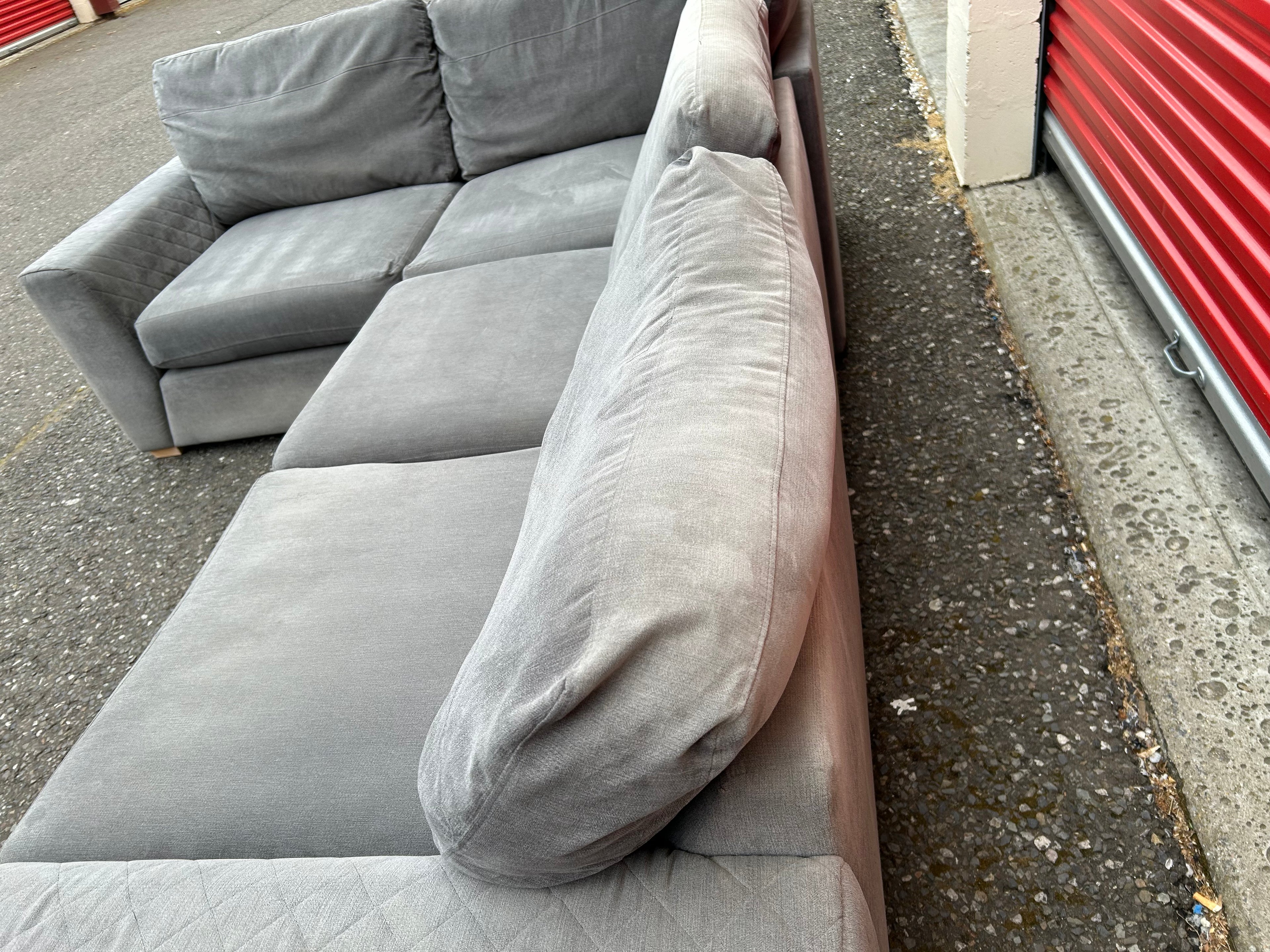 Grey DFS Orka Corner Sofa Bed