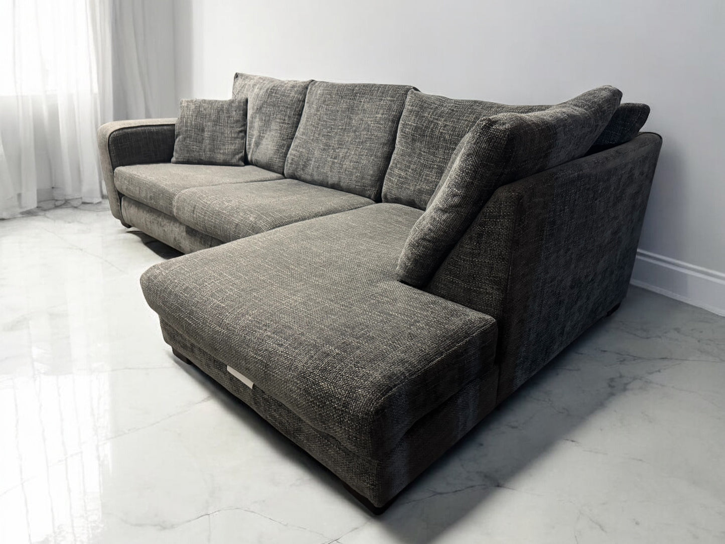 Grey Dunelm Corner Sofa