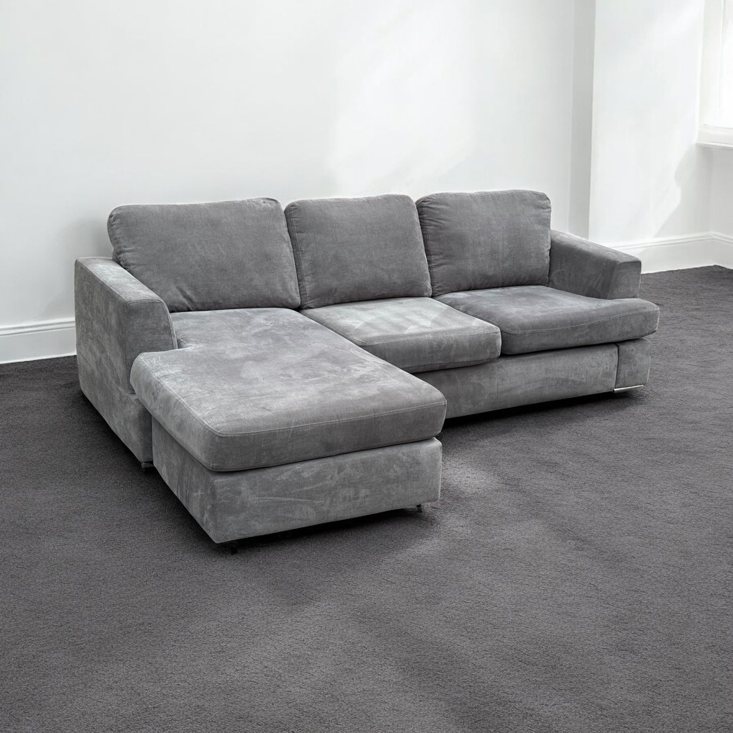 DFS Freya Grey Corner Sofa