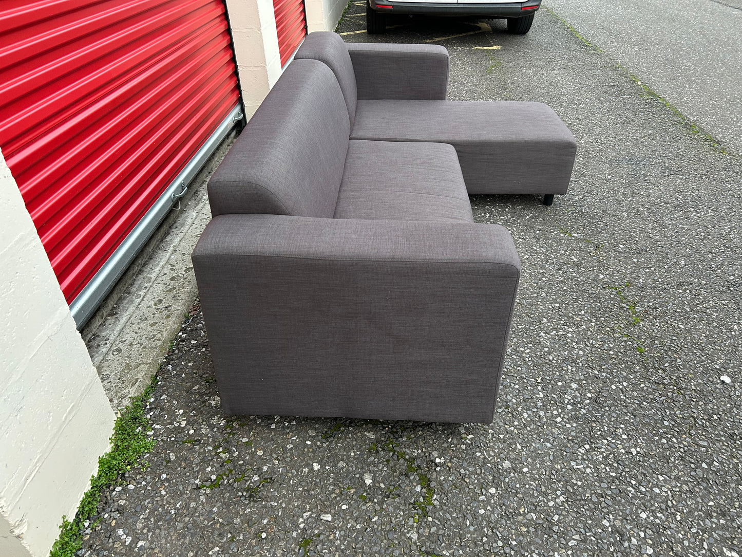 Grey L Shape Sofa