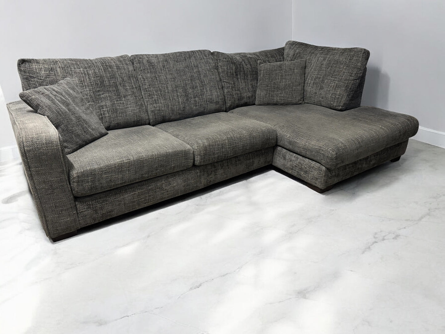 Grey Dunelm Corner Sofa