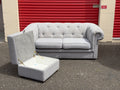John Lewis Chesterfield 2 Seater Sofa & Storage Footstool