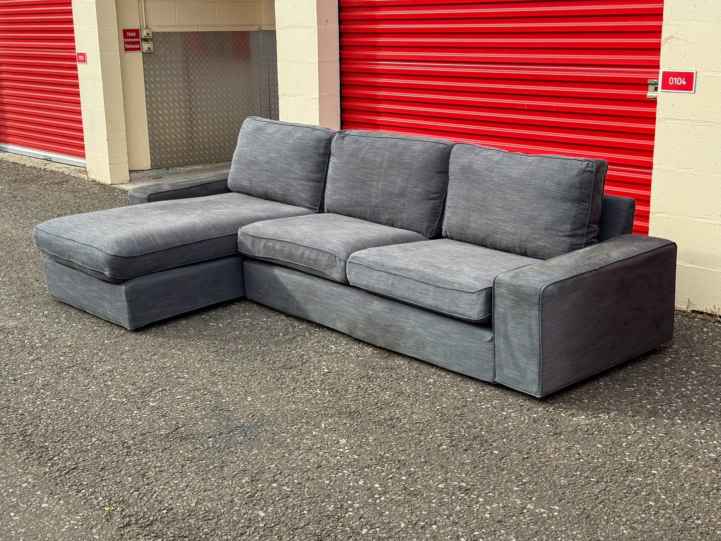 Grey IKEA Kivik Corner Sofa