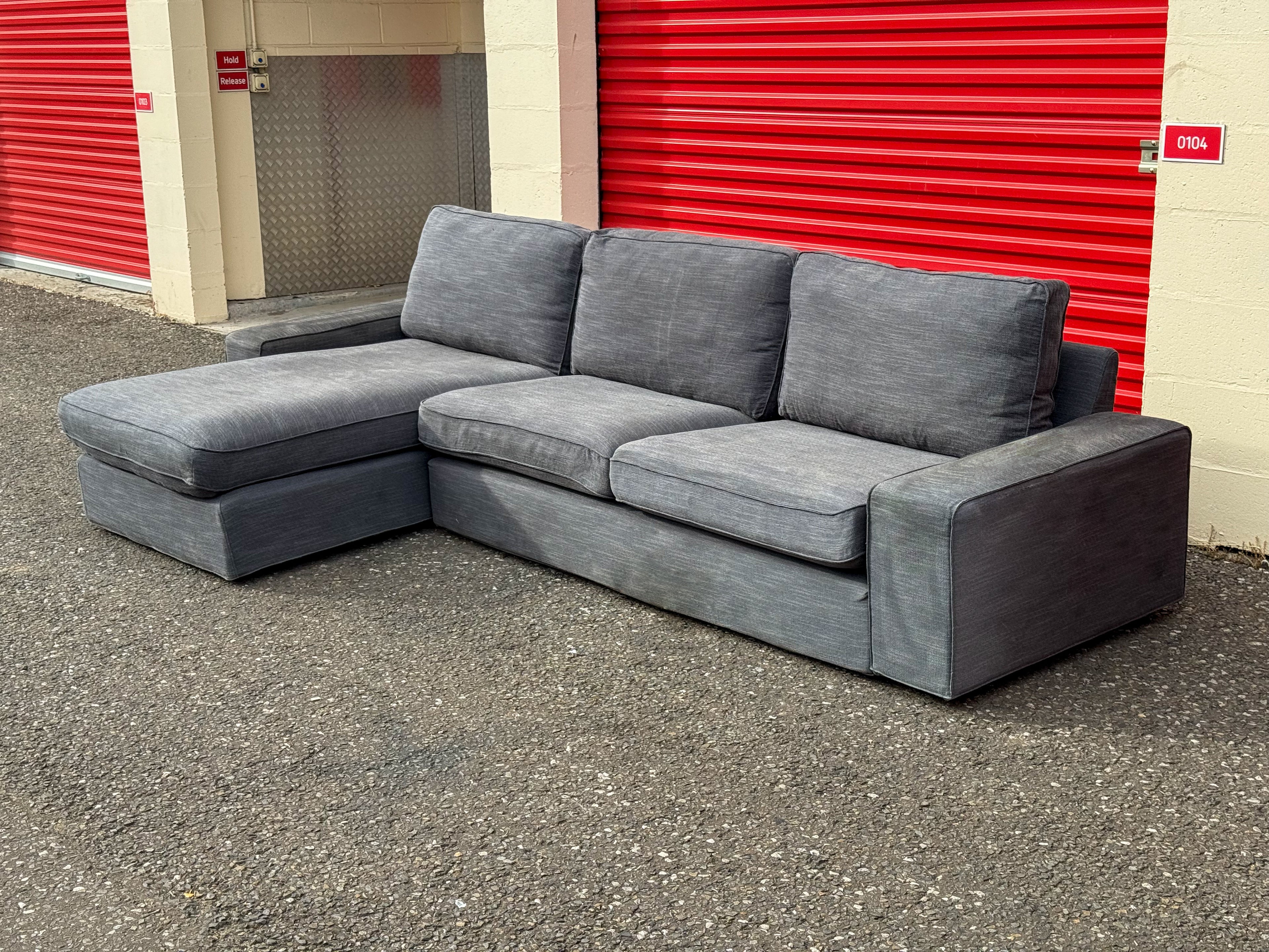 Grey IKEA Kivik Corner Sofa