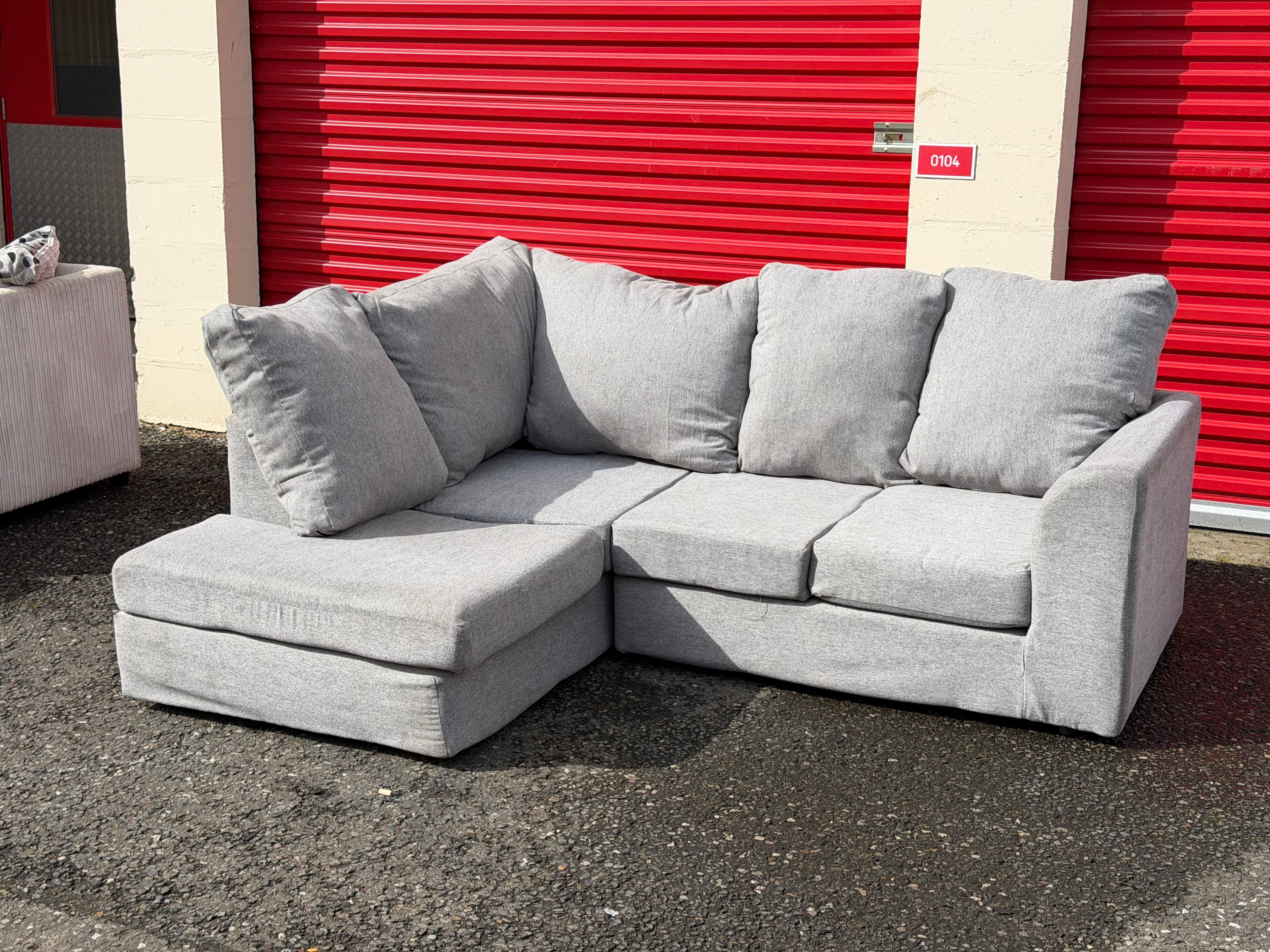 Modern Grey Corner Sofa