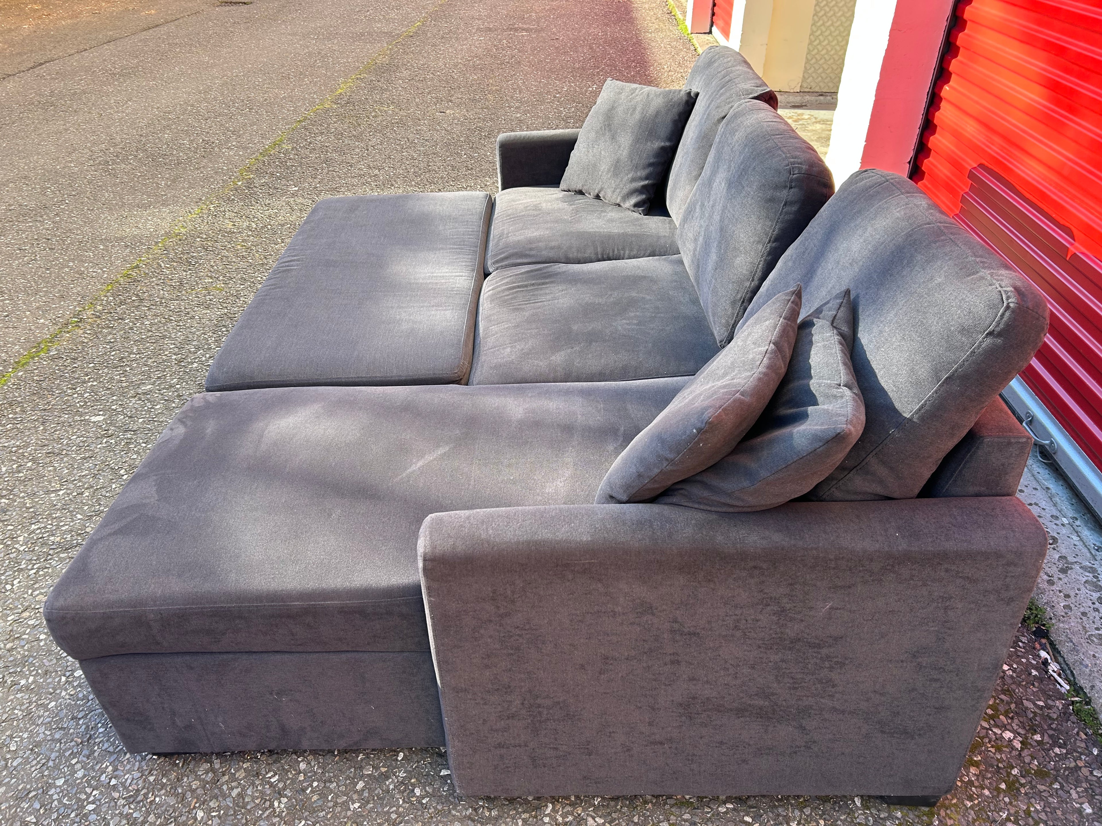 Dark Grey Habitat Corner Sofa Bed