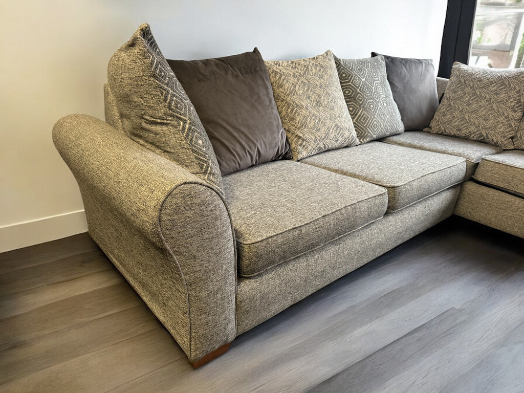 SCS Grey L Shape Sofa