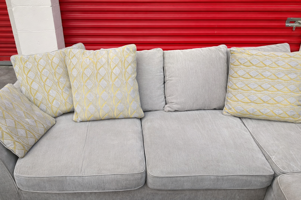 Furniture Village Corner Sofa & Foot Stool