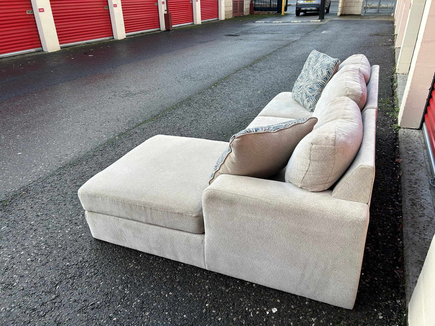 Beige Ashley Corner Sofa