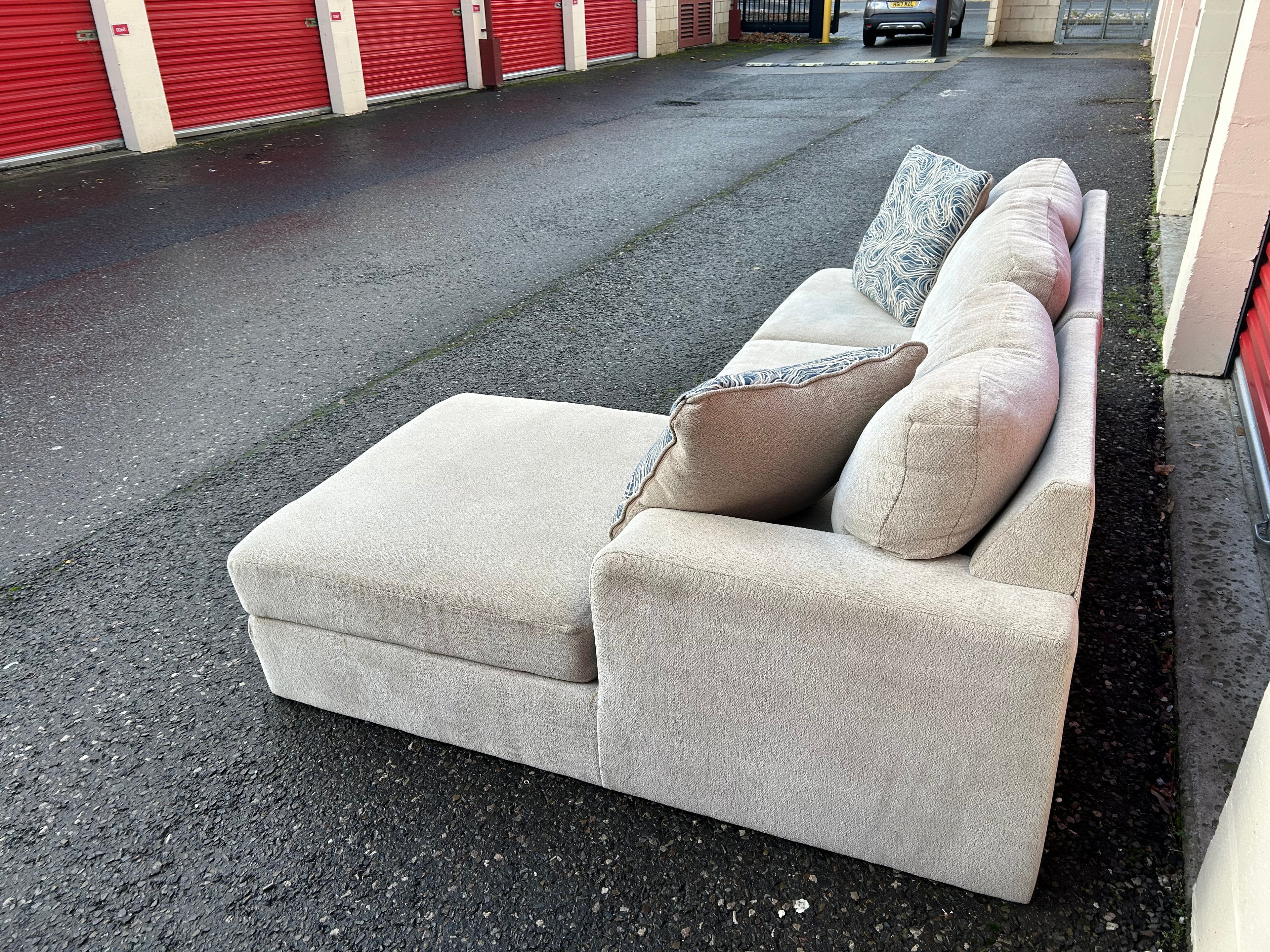 Beige Ashley Corner Sofa