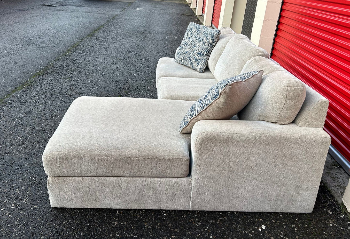 Beige Ashley Corner Sofa