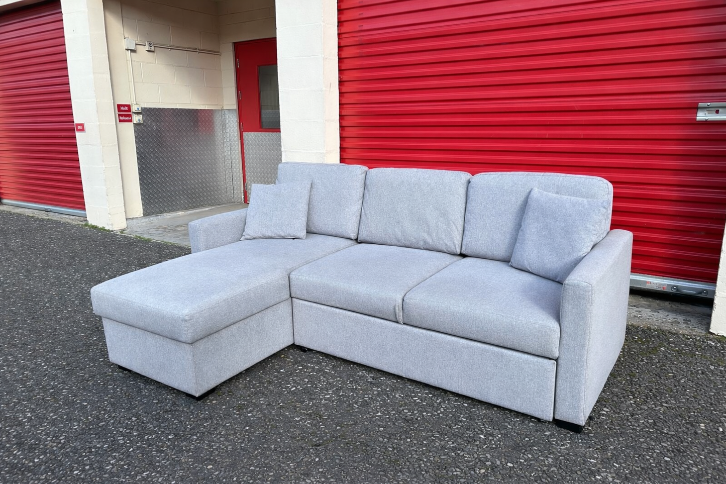 Light Grey Habitat Corner Sofa Bed