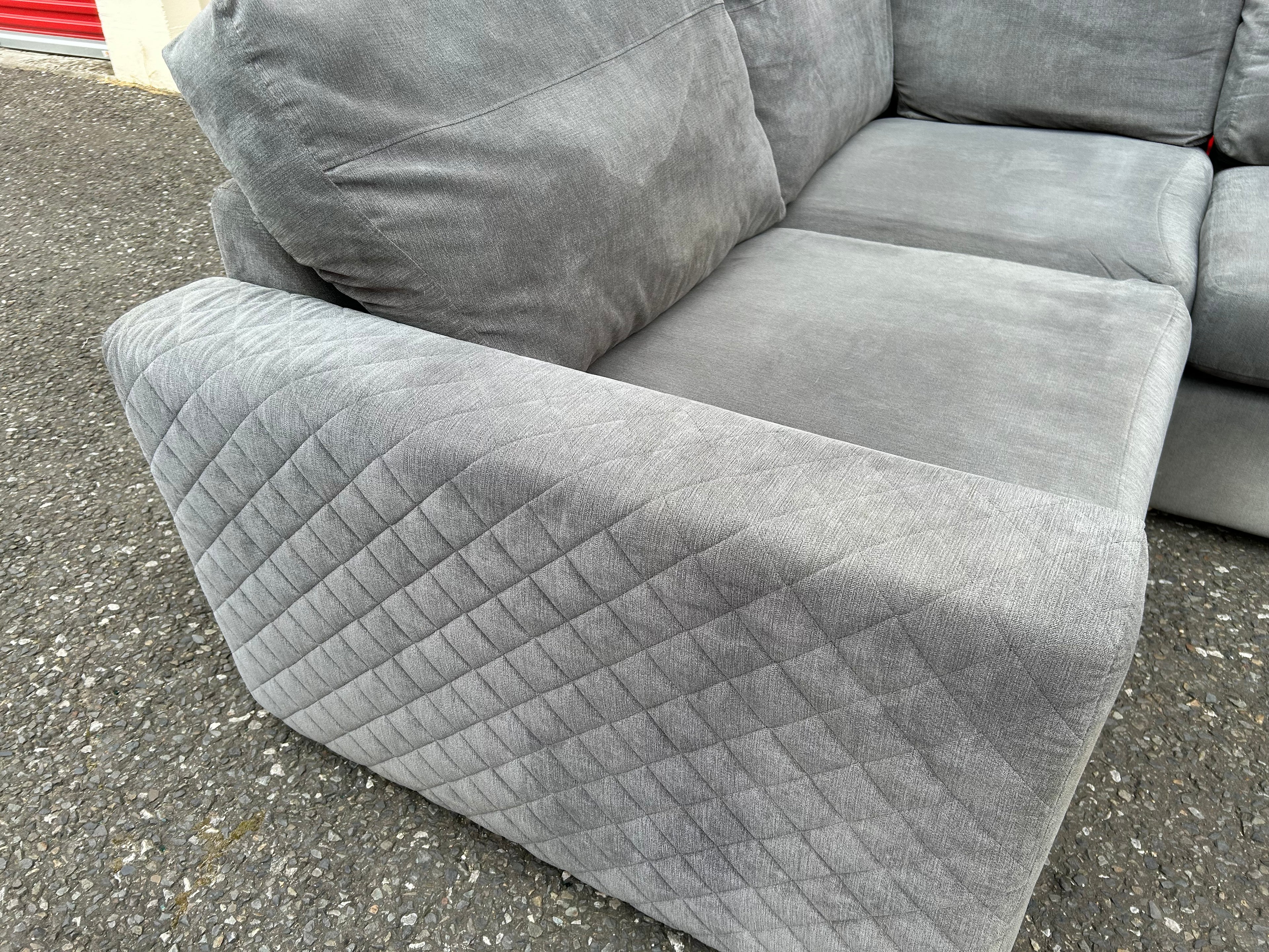 Grey DFS Orka Corner Sofa Bed