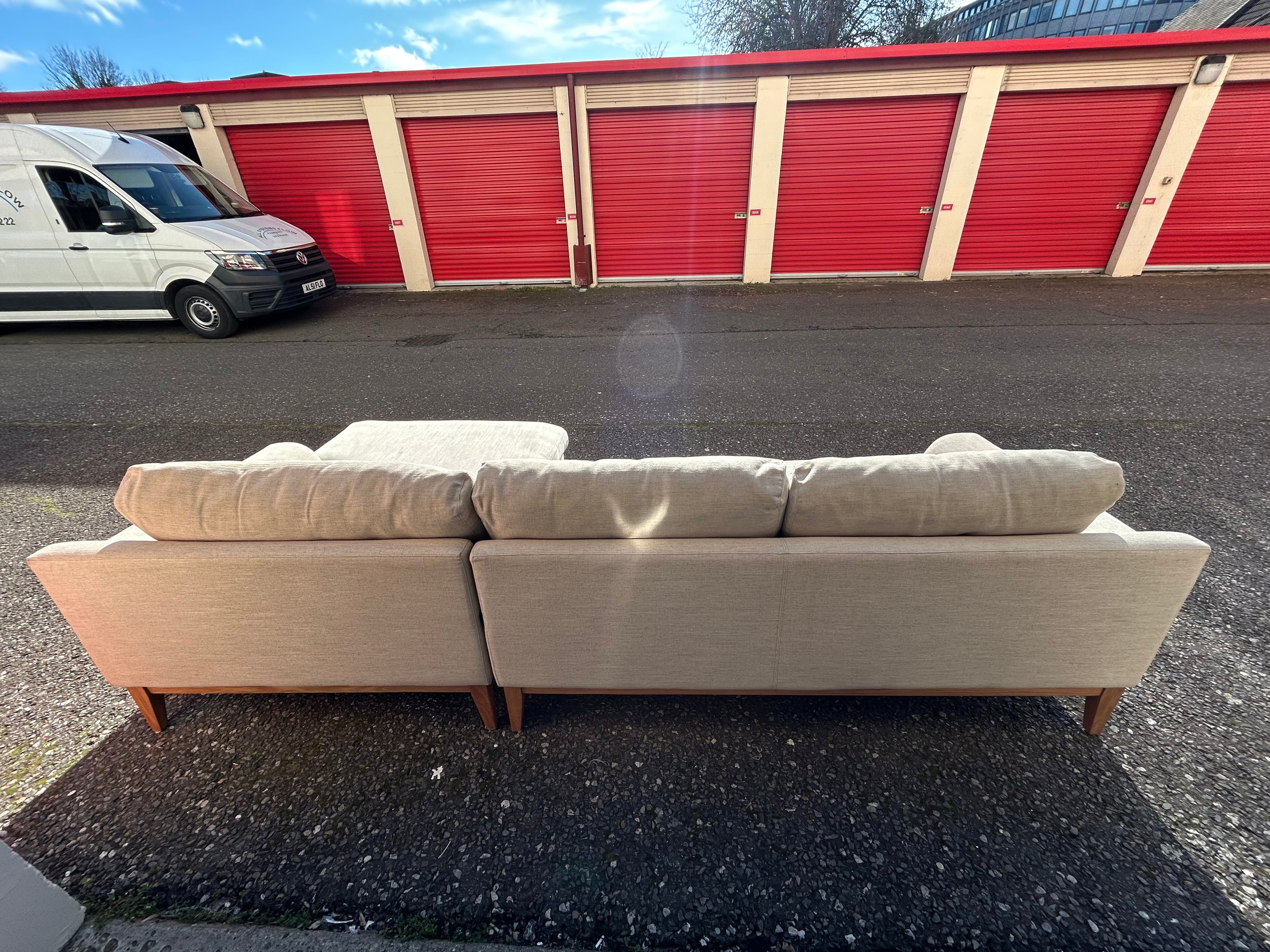 Beige “Sofas & Stuff” L Shape Sofa