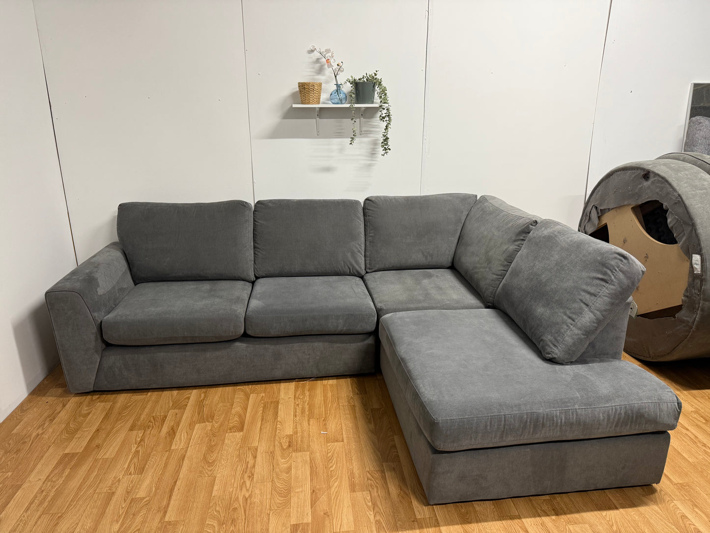 DFS Orka Grey Corner Sofa