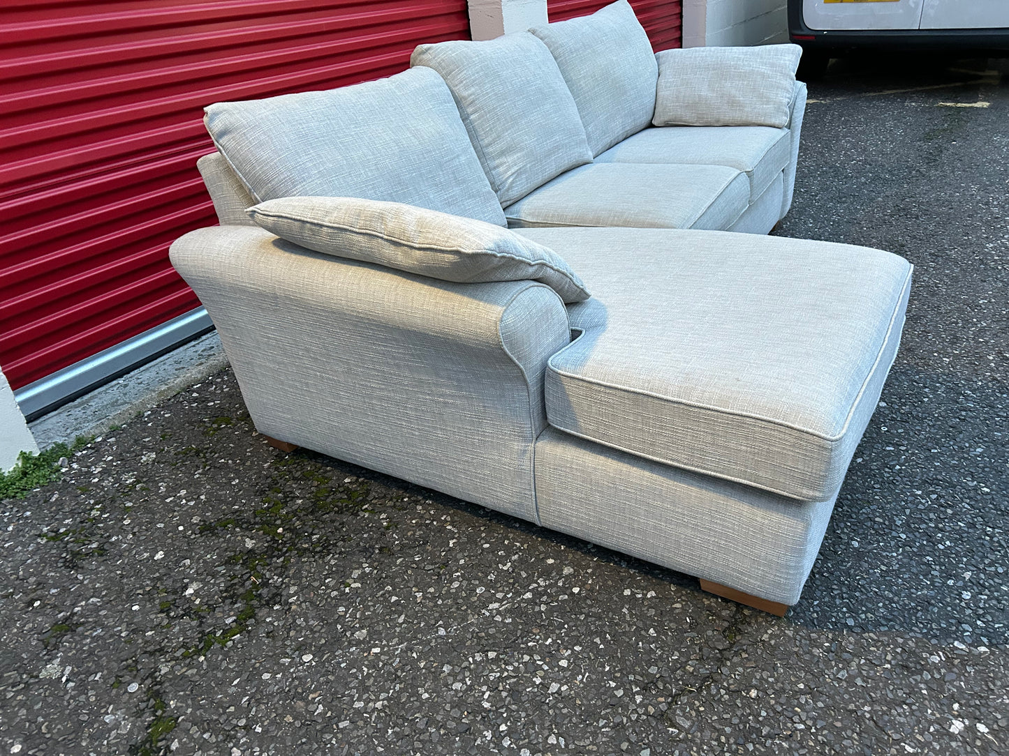 Next Stamford Light Grey Corner Sofa