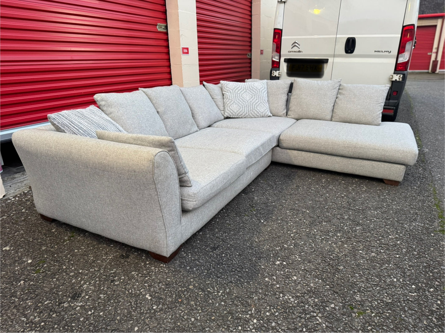 Grey DFS Corner Sofa