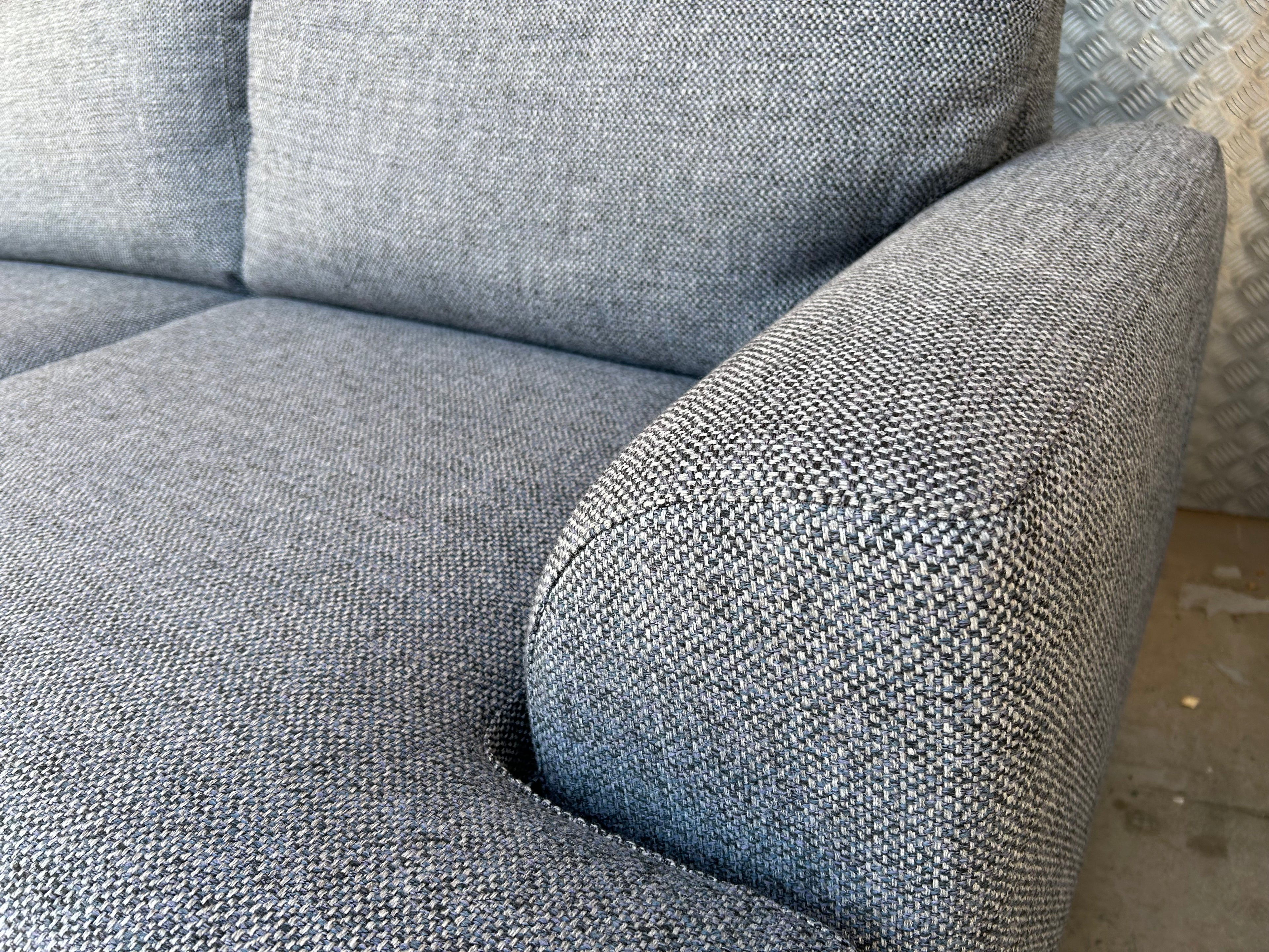 NEXT Parker Small 3 Seater Sofa in Dark Blue Chunky Weave