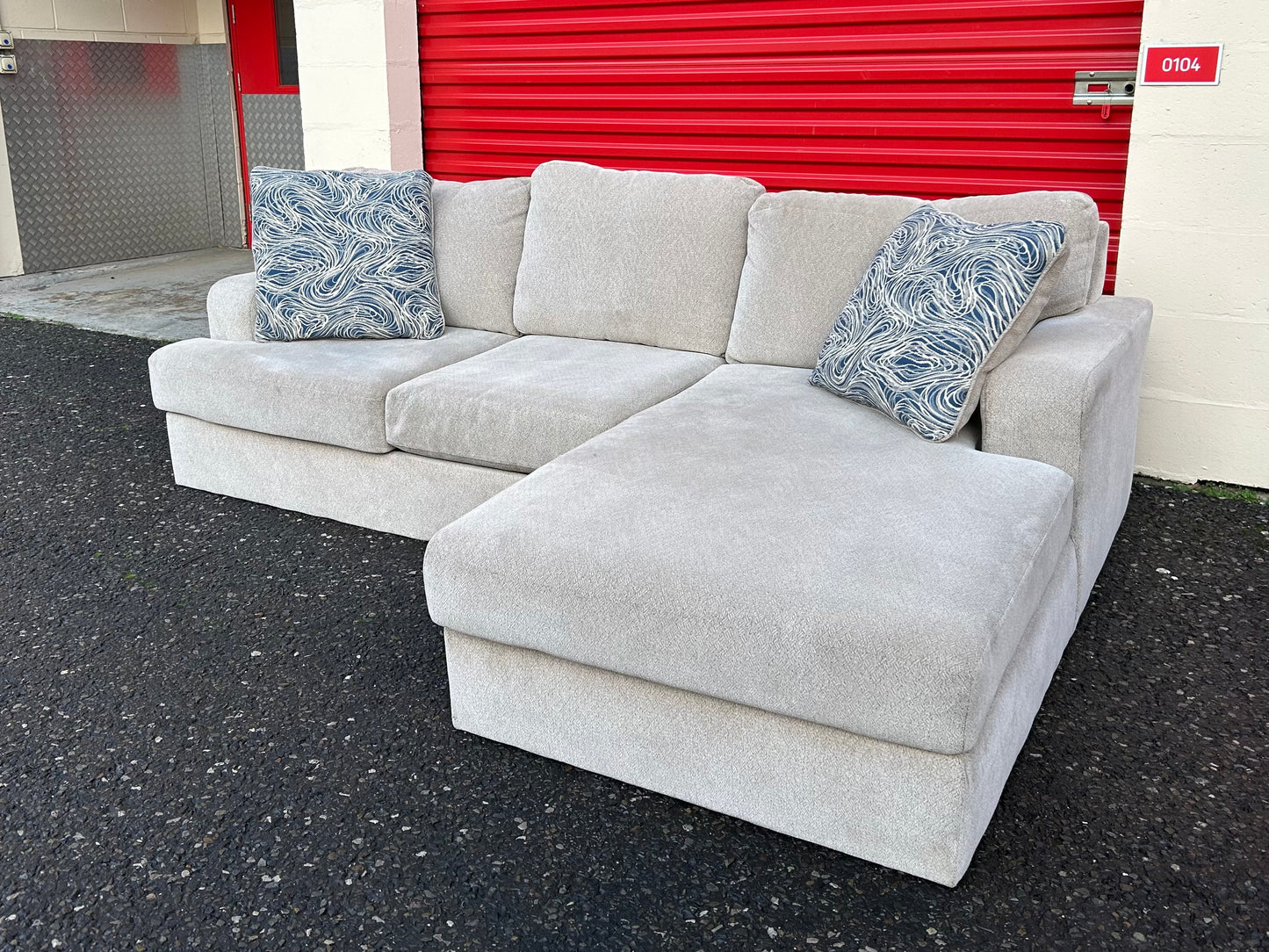 Beige Ashley Corner Sofa