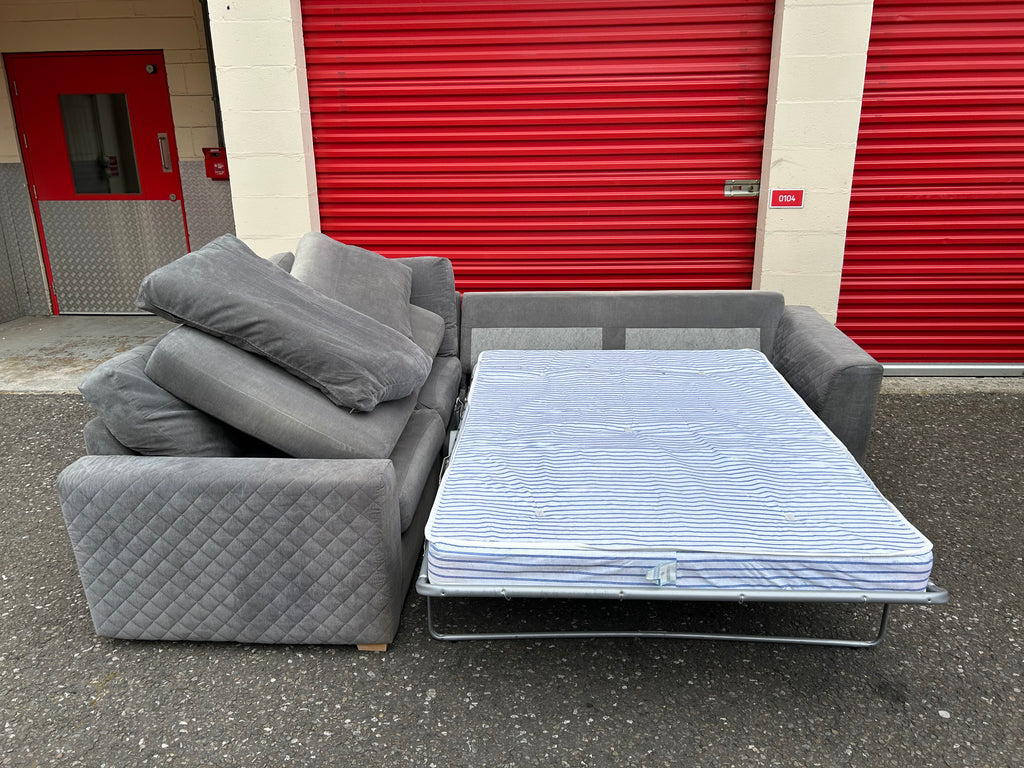 Grey DFS Orka Corner Sofa Bed