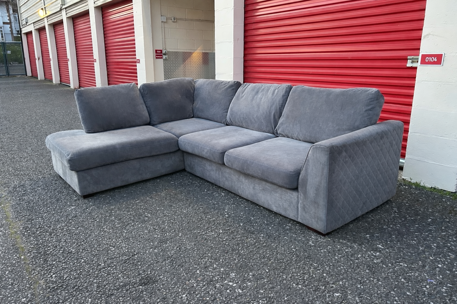 Grey DFS Orka Corner Sofa