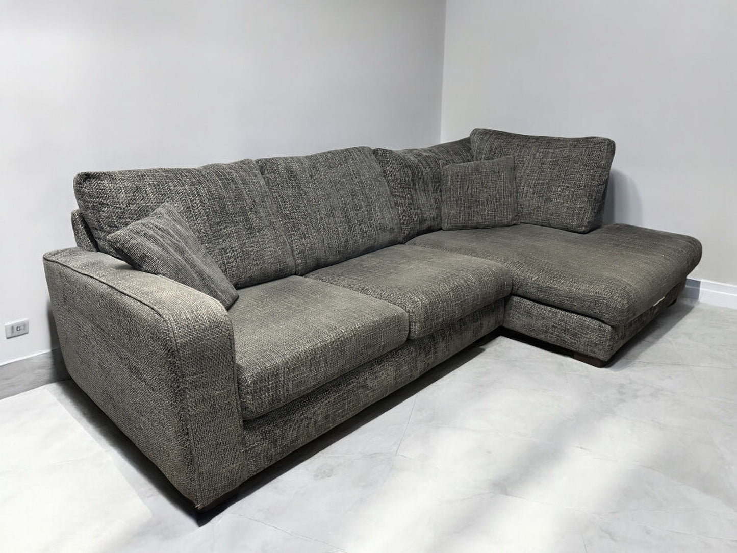 Grey Dunelm Corner Sofa