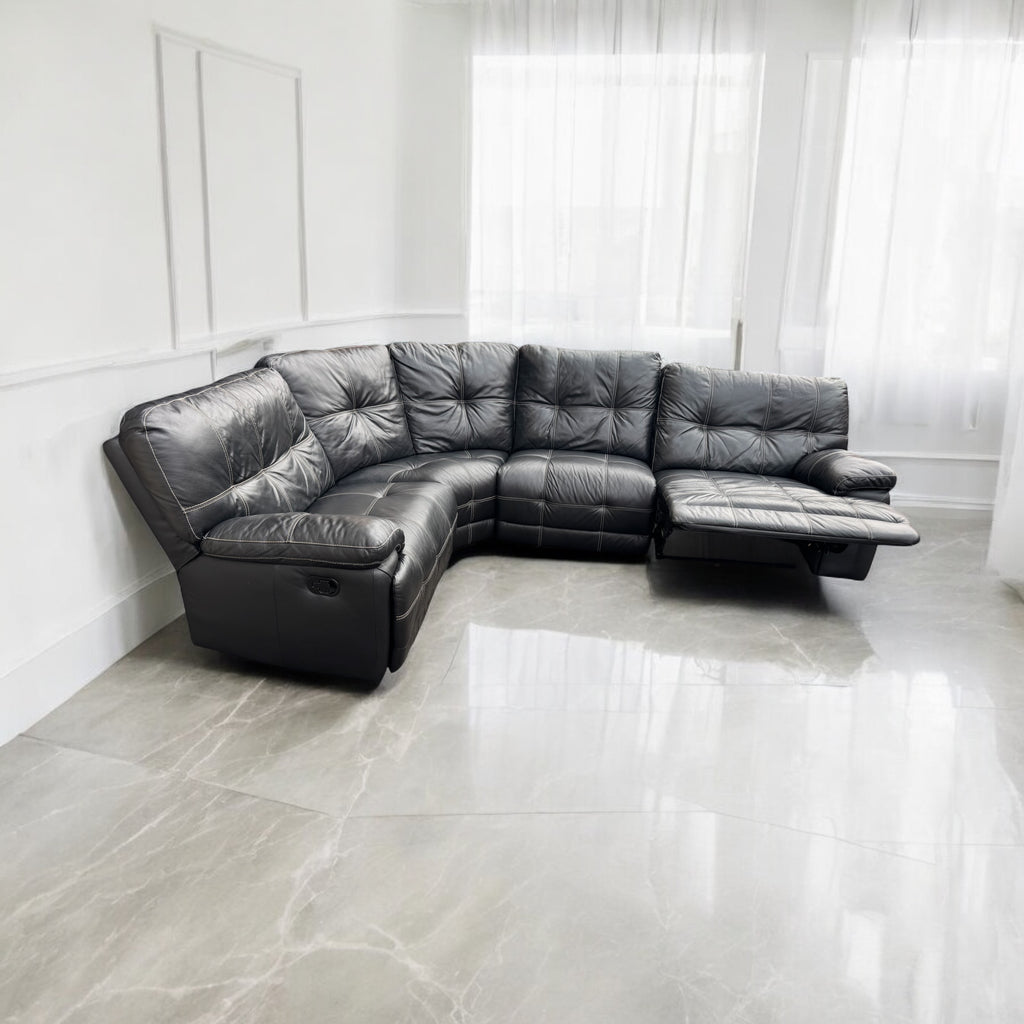 DFS Leather Recliner Sofa